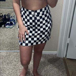 Checkered Skirt
